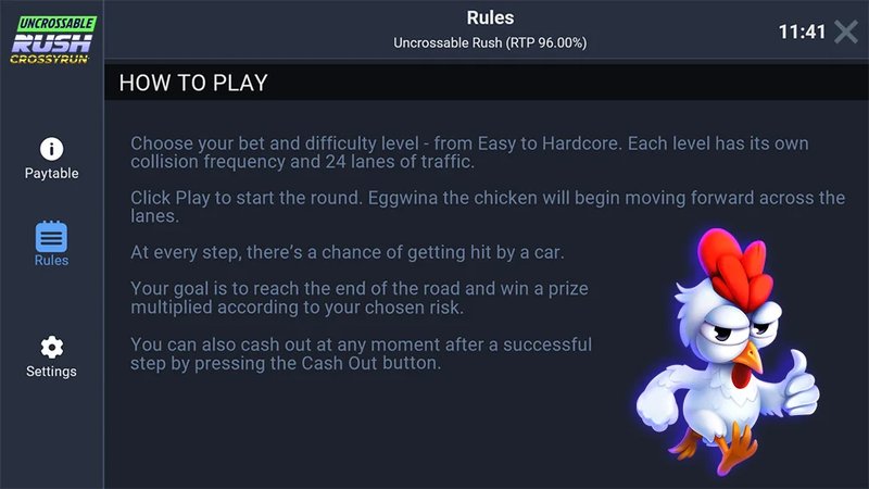 Learn about uncrossable rush slot